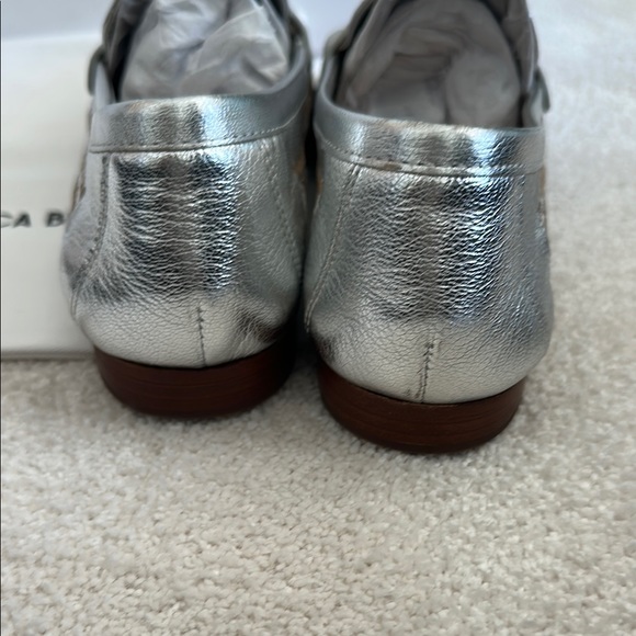 Veronica Beard Silver Loafers - Picture 3 of 6